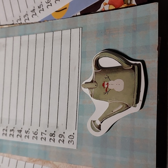 Handmade One of a Kind 12 Month Calendar on a Ring - Picture 4 of 15